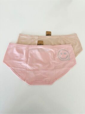 *Lot of 2* Victoria's Secret PINK Logo Hiphugger Hipster Panties Medium NWT